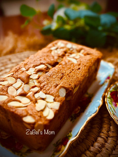 Foto resep Bolu Jadul Rempah Gula Palem Tabur Kacang Almond / Onbijtkoek ❤️