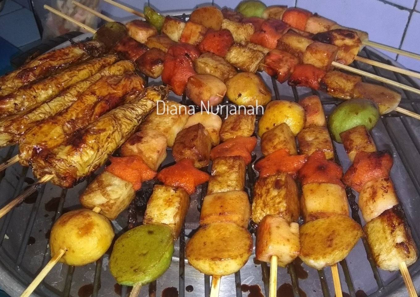 Sate bakso ikan