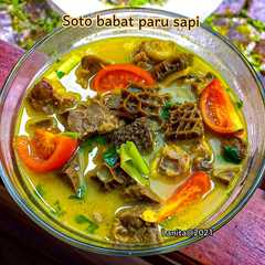 A picture of Soto Babat Paru Sapi.