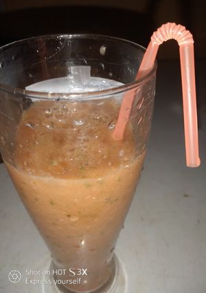 A picture of Cucumber strawberry smoothie#Abjmoms #MyHubFav.