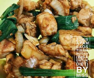 Cara Cepat Tumis ayam saos tiram sangat mudah untuk diet Enak dan Sehat