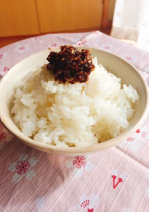 A picture of Okaka  - bonito rice seasoning.