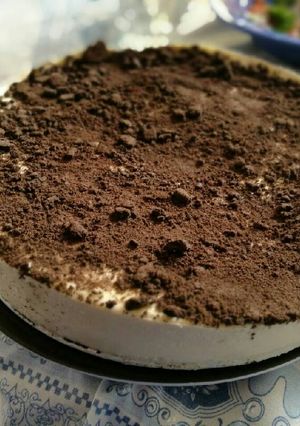 Una foto de Torta de oreo sin horno