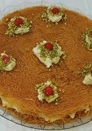صورة لوصفة كنافة عثملية طعم خيال وشكل بشهي 😋😋😋😋😋👍👍👍👍