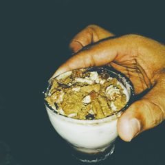 A picture of Vanilla chocolate mousse.