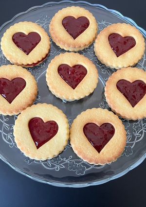 Foto di Biscotti con marmellata al lampone