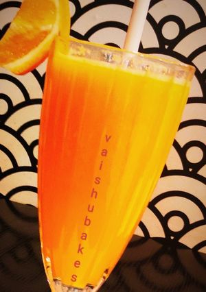A picture of Orange Coco Sunset Mocktail.
