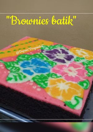 Foto resep Brownies Batik