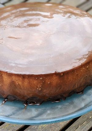 Une photo de Gâteau entremet chocolat poire