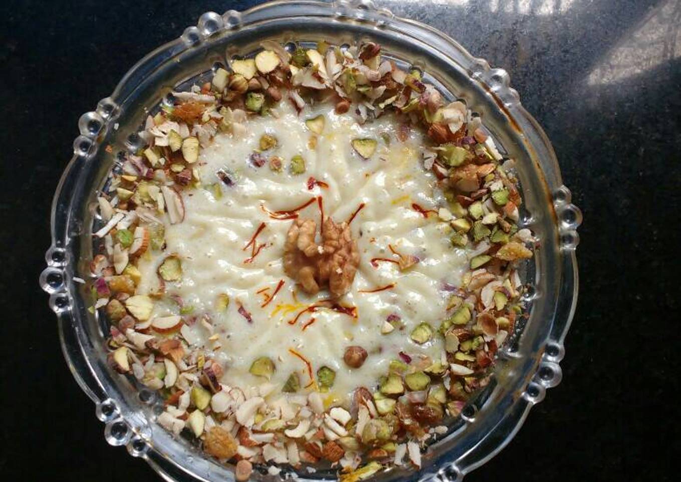 Mix dryfruit baked yogurt