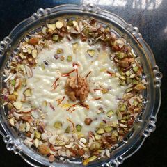 A picture of Mix dryfruit baked yogurt.
