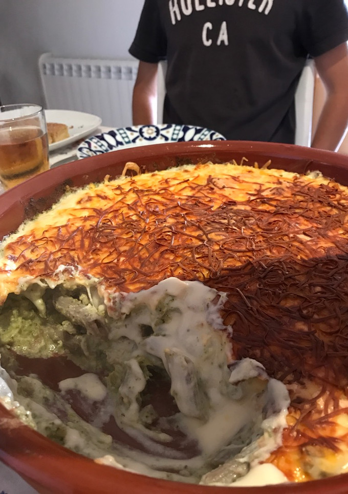 Una foto de Macarrones gratinados de trigo sarraceno con brócoli y anchoa
