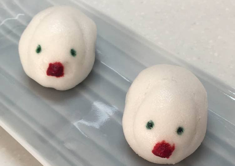 La Délicieuse Recette du Moineau due Java blanc - Jouyo Manju (Wagashi)