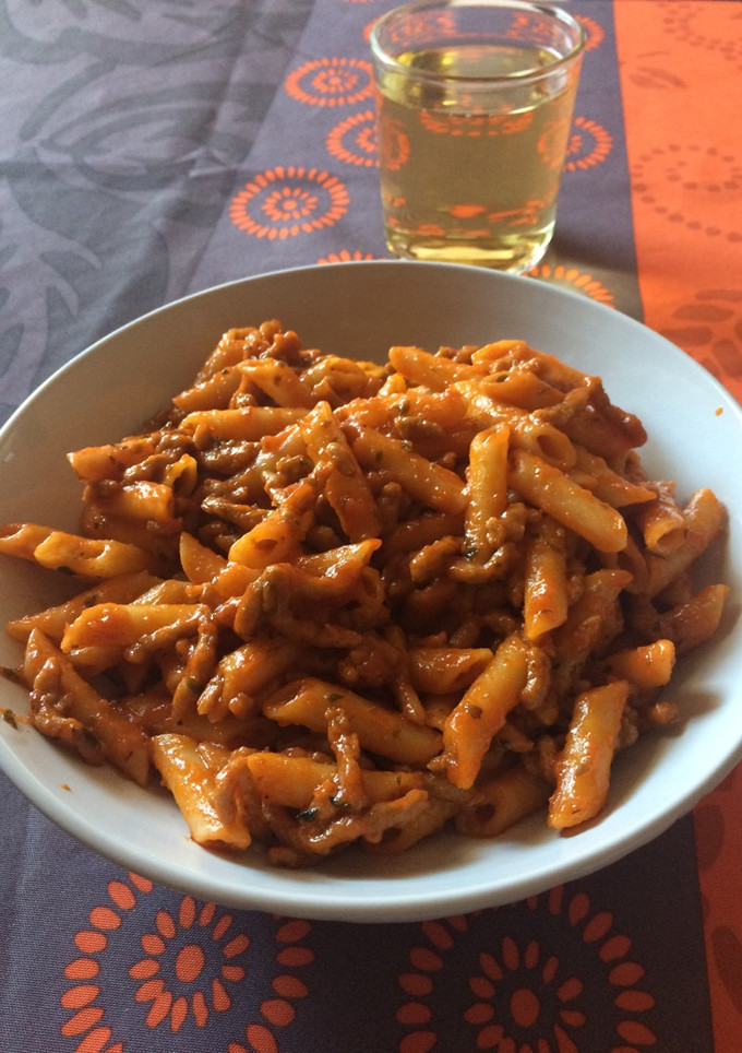 Una foto de Macarrones con carne