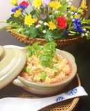 Cơm chiên thập cẩm tôm,còi sò điệp,hạt đậu nành.