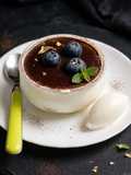 Cheesecake al Cioccolato, Mirtilli e Menta