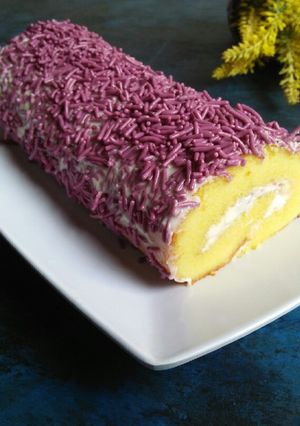 Foto resep Taro Butter Roll Cake