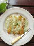 Pisang Berendam Vla Matcha