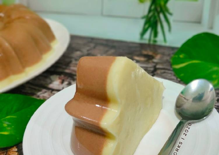 Puding Coklat Busa Lumer