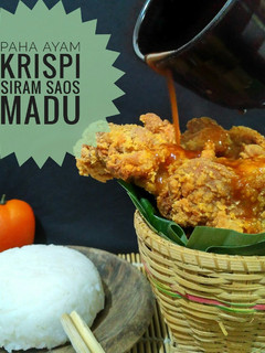 Foto resep Paha Ayam Krispi Siram Saos Madu Manis Pedas