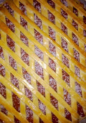 Una foto de Pastafrola de Dulce de Leche y membrillo