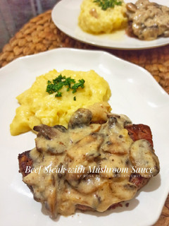Foto resep Wagyu Beef Steak with Mushroom Sauce