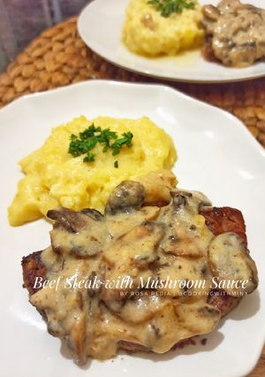 Foto resep Wagyu Beef Steak with Mushroom Sauce