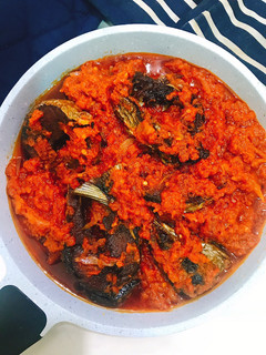 A picture of Fried fish stew.
