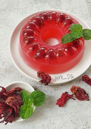 Foto resep 15. Puding Rosela