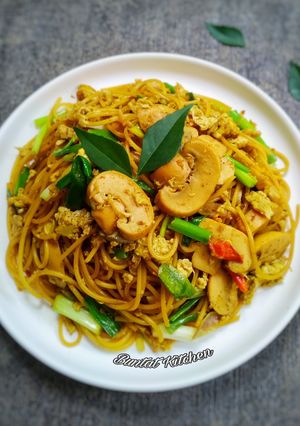 Foto resep Spaghetti Goreng Bumbu Kari