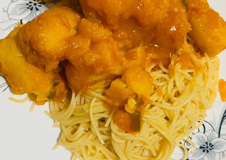 Recipe of Speedy Matoke with spaghetti