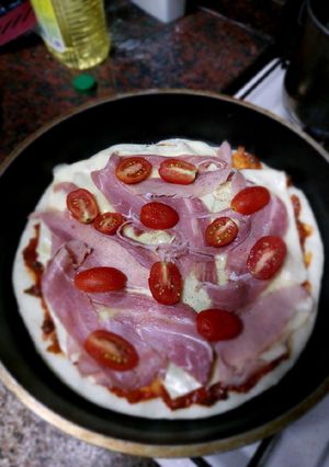 Una foto de Pizza casera