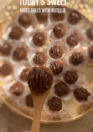 صورة لوصفة كرات المارس بالنوتيلا 🍫💕