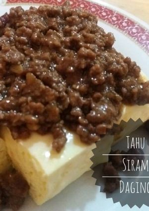 Foto resep Tahu telur siram daging