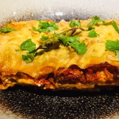 A picture of Homemade Vegan lasagne.