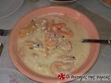 Γαρίδες με άσπρη σάλτσα