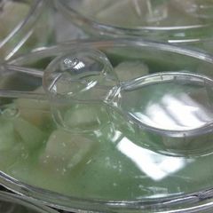 A picture of Buko Pandan with Coconut Jell-o.