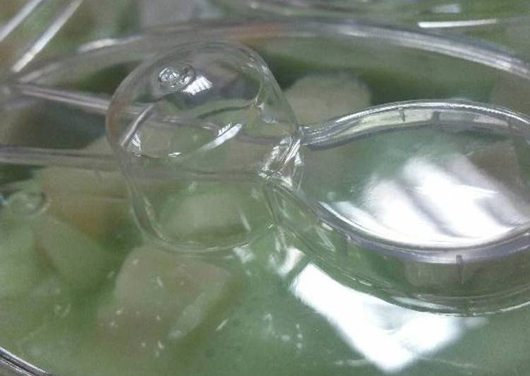 Steps to Prepare Ultimate Buko Pandan with Coconut Jell-o