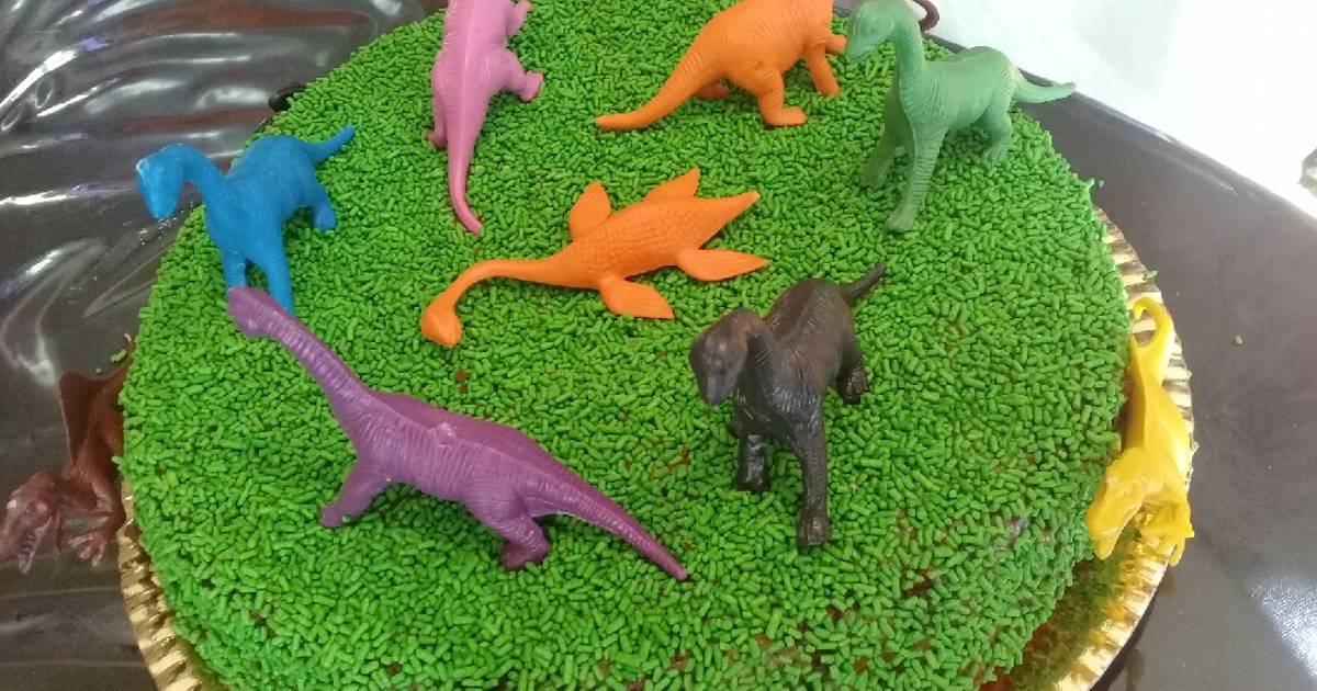 Torta de Dinosaurios~ Receta de Juliana Ailem - Cookpad