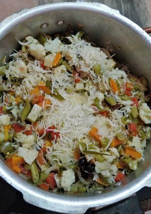 A picture of Veg pulao.