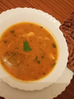 صورة لوصفة شوربة فريك سريعة وصالحة للرجيم راهو جاي سيدنا رمضان