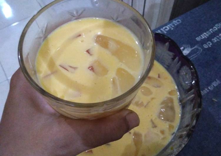 Fresh mango dessert (mango sago tanpa sago)
