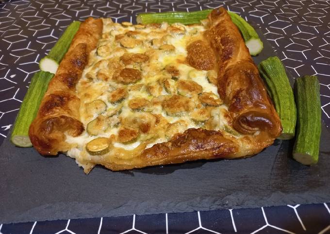 Torta salata di zucchine con pasta sfoglia