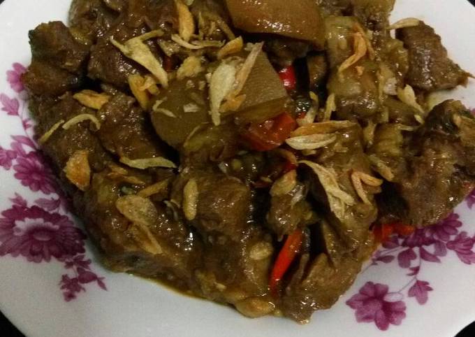 Resep Daging kambing Bumbu kecap Pedas Manis Anti Gagal