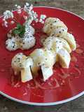 Crema chantilly con plátano