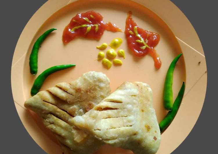 Recipe of Quick Lilava Cut Samosa