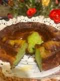 Pandan Honeycomb Cake (Bánh bò lá dứa)