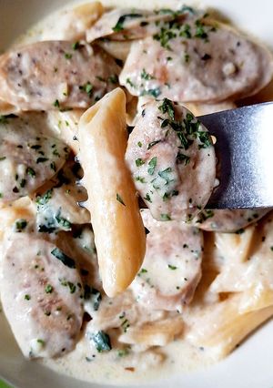 Foto resep Simple Penne Carbonara