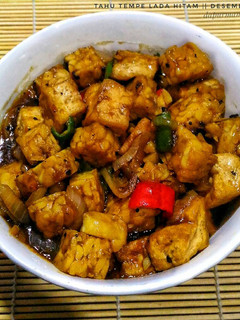 Foto resep Tahu tempe lada hitam