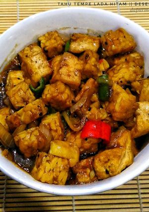 Foto resep Tahu tempe lada hitam